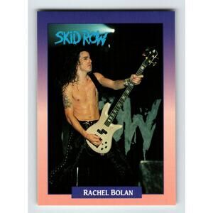 Skid Row Rachel Bolan 1991 RockCards Brockum #159 Music Card